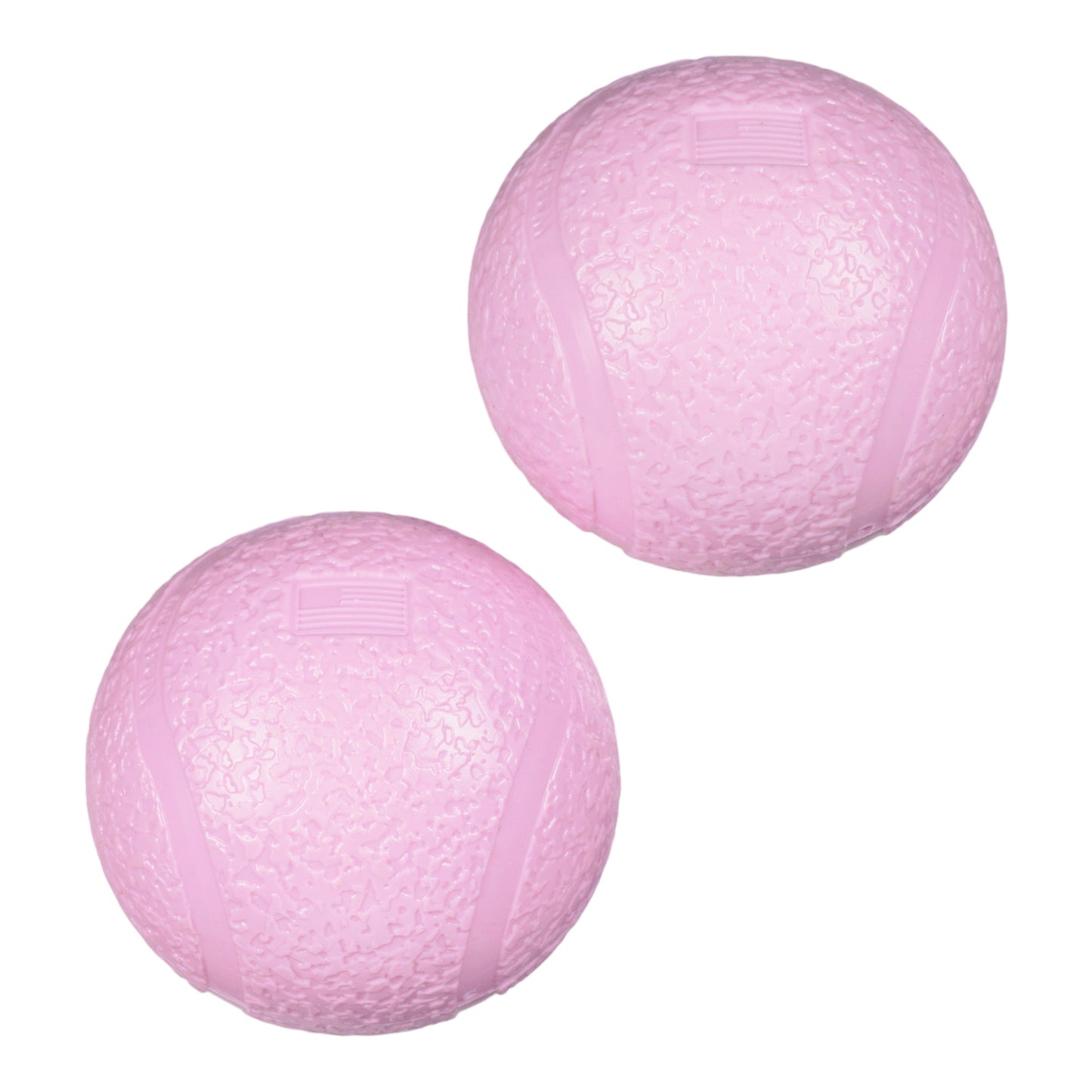 West Paw Boundr Dog Ball – Bubblegum | 2-Pack for Tough Chewers & Fetch