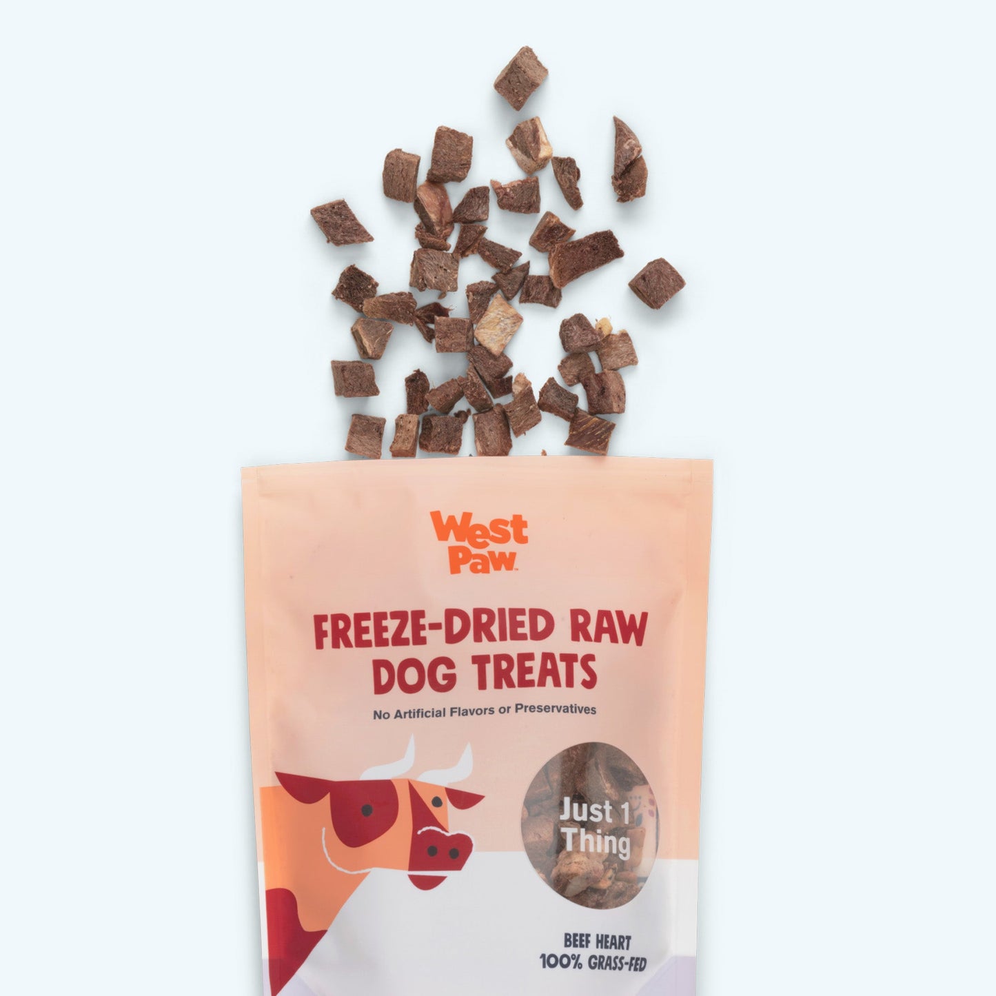 West Paw Beef Heart Dog Treats – Freeze-Dried, Single Ingredient, Grass-Fed | 2.5 oz