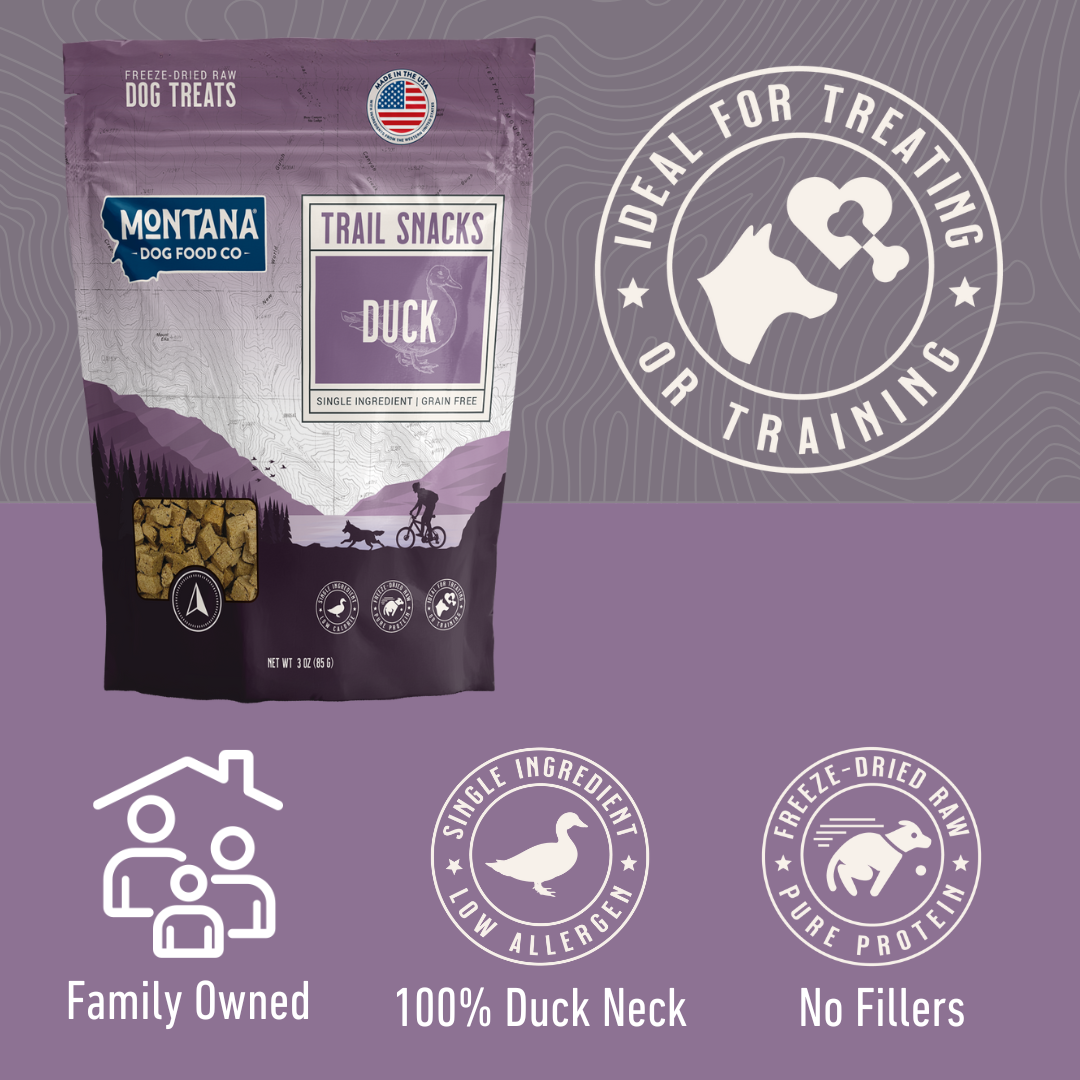 Freeze-Dried Duck Dog Treats – Raw, Single Ingredient, Novel Protein, 3oz