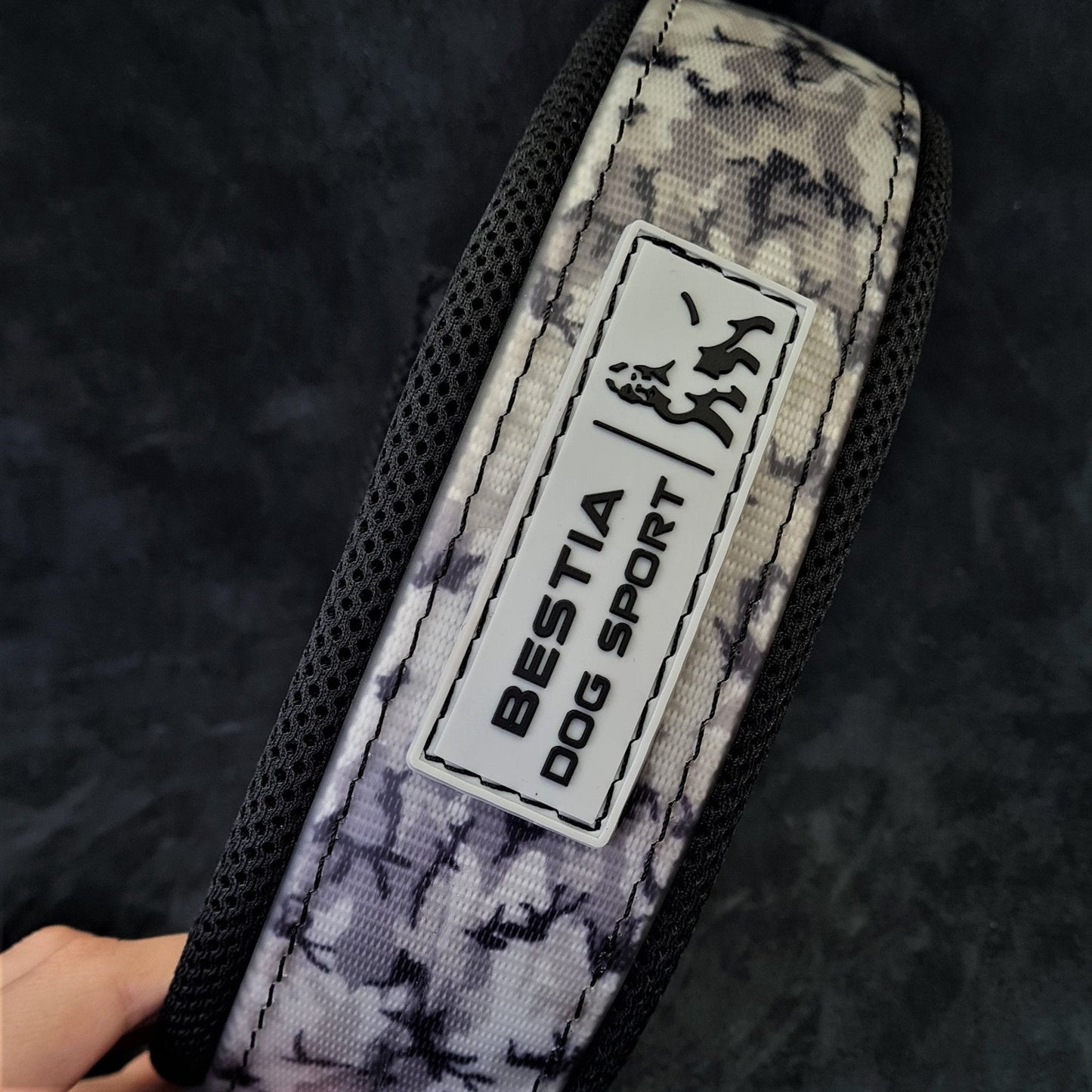 BESTIA Dog Sport Collar – Grey Camo Ultra Heavy-Duty Training Collar