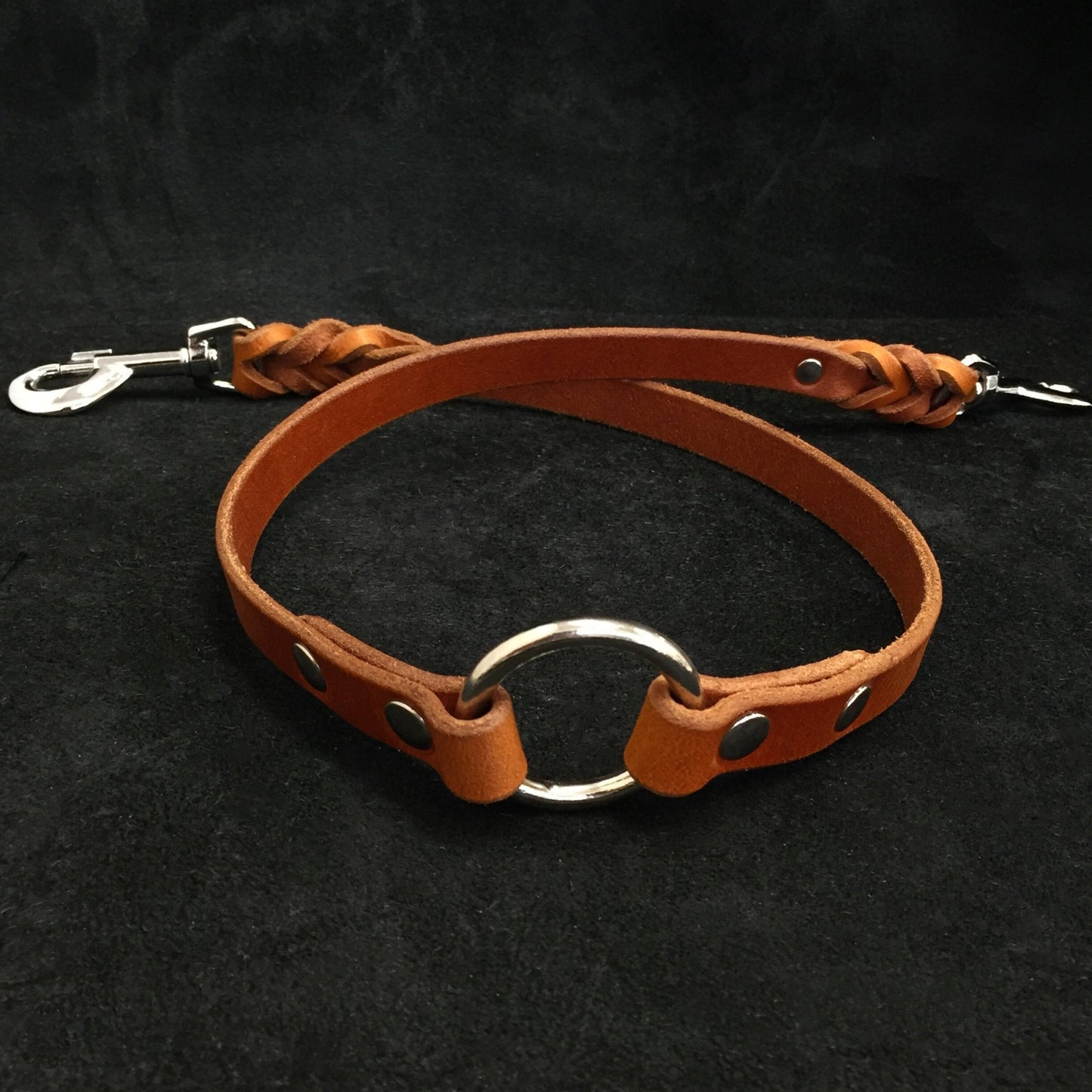 BESTIA Dog Sport Heavy Coupler – Premium Buffalo Leather Double-Dog Leash Coupler