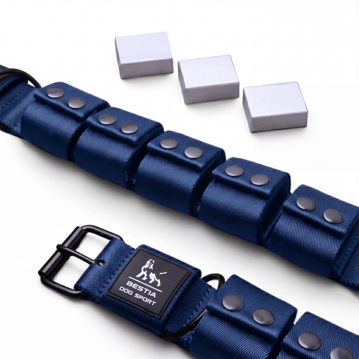 BESTIA Dog Sport Weighted Dog Training Collar – Adjustable Resistance Muscle Builder