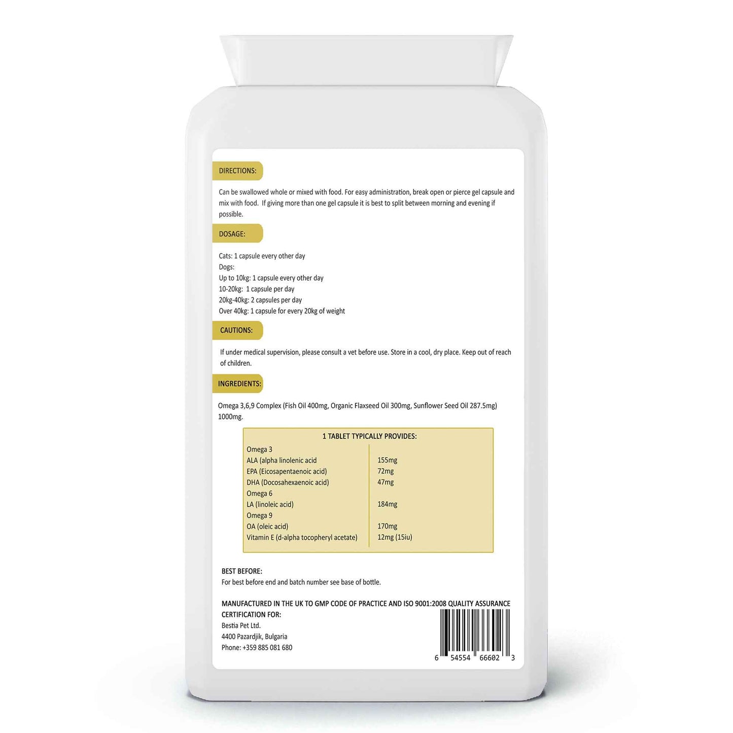 Bestia Bestia Dog Sport Omega 369