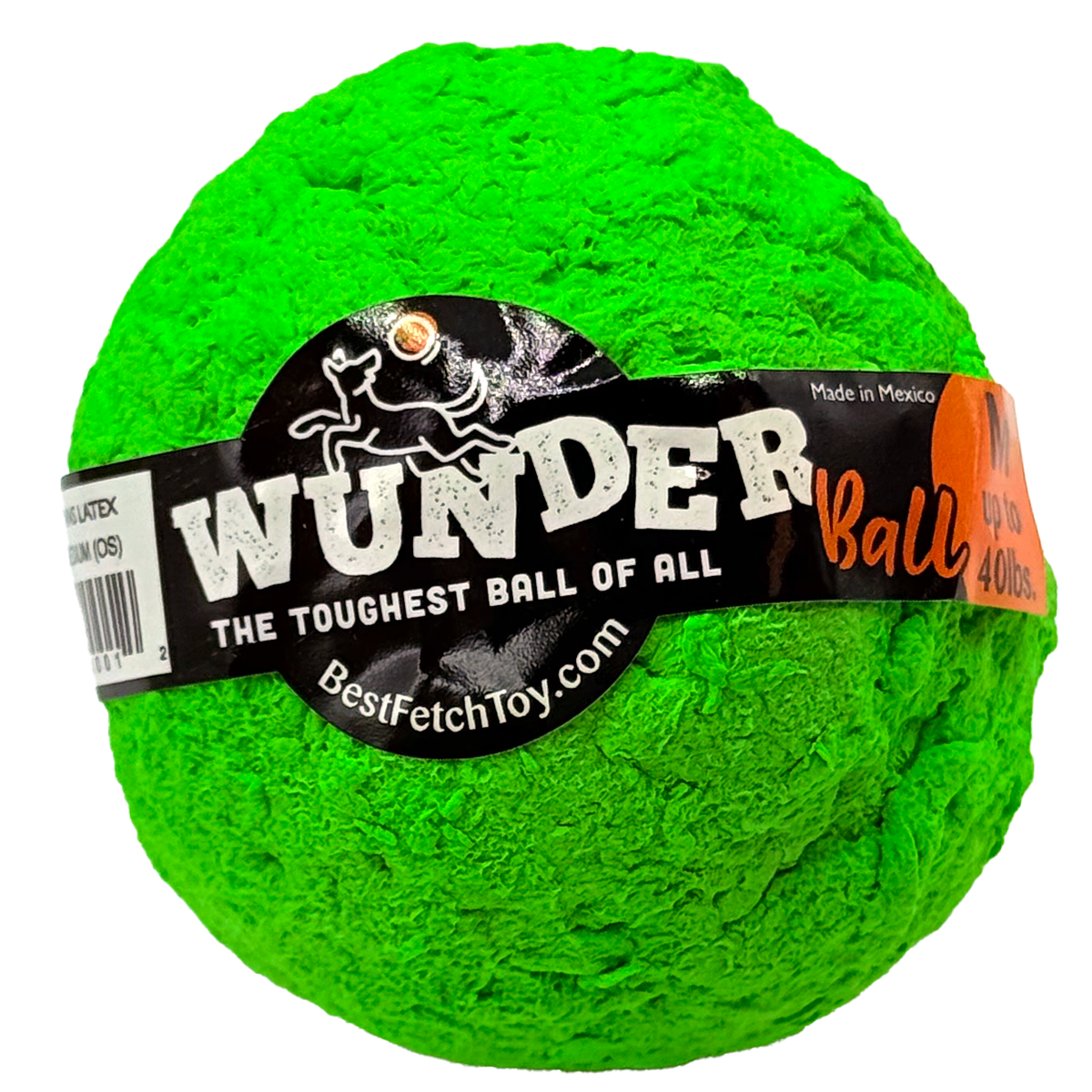 WUNDERball – Indestructible Natural Rubber Fetch Ball for Dogs