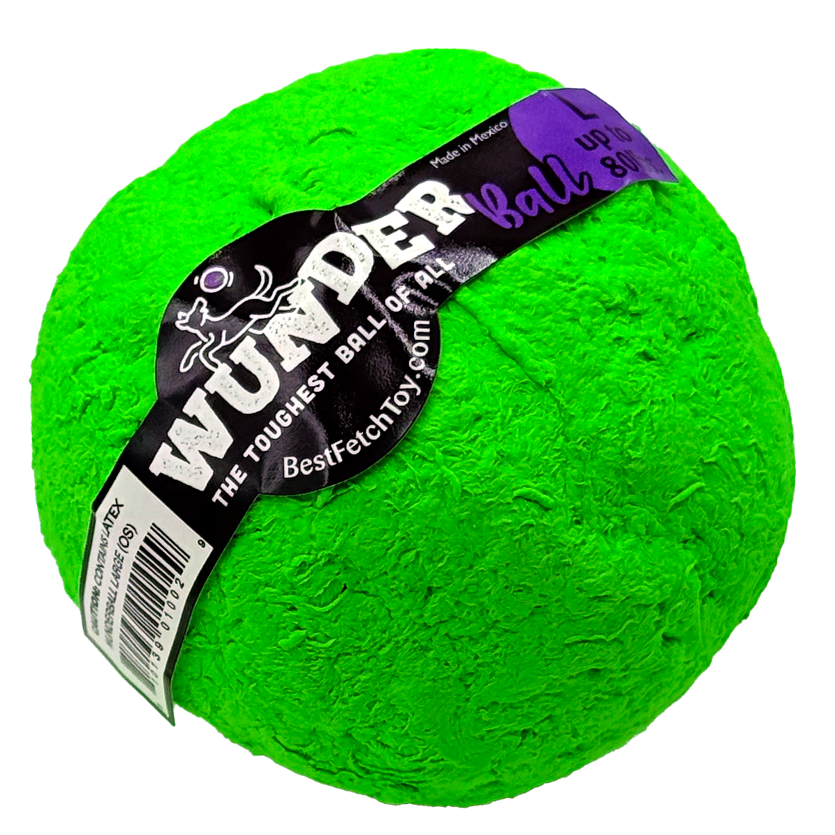 WUNDERball – Indestructible Natural Rubber Fetch Ball for Dogs