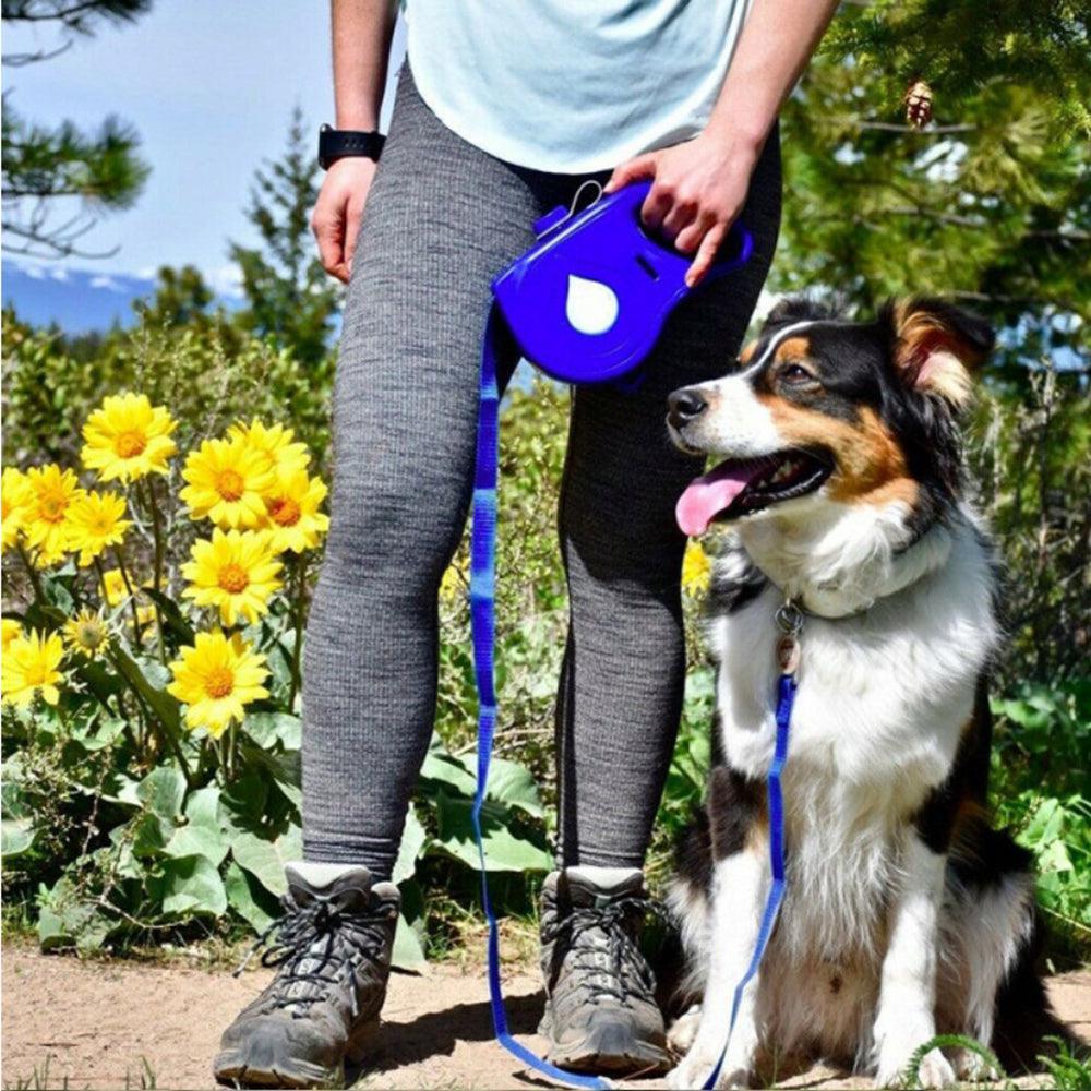 Retractable Dog Leash with Folding Bowl – 360° Tangle-Free, Ergonomic Handle, 3 Colors