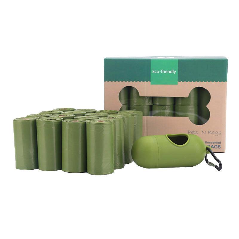 EcoPaws Biodegradable Dog Poop Bags – 16 Rolls + Dispenser, Leak-Proof & Odor-Sealing