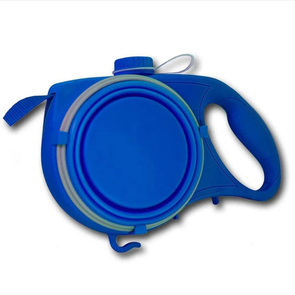 Retractable Dog Leash with Folding Bowl – 360° Tangle-Free, Ergonomic Handle, 3 Colors