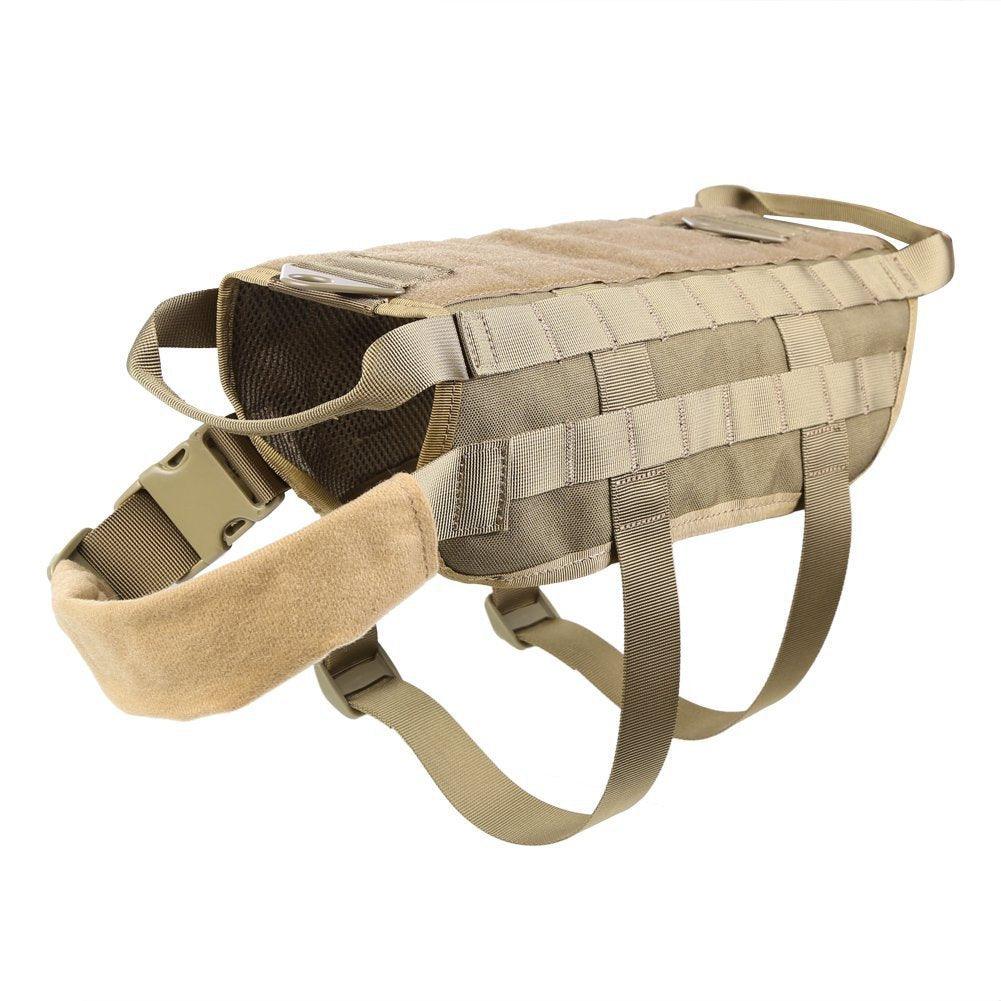 Tactical Dog Harness & Training Vest – Military Nylon, 4 Colors, Sizes XS–XL