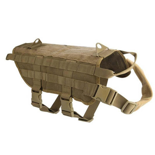 Tactical Dog Harness & Training Vest – Military Nylon, 4 Colors, Sizes XS–XL