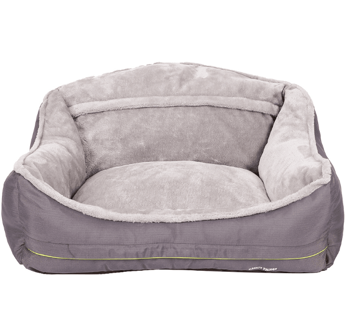 Luxury Plush Dog Sofa Bed – Machine-Washable, Raised Sides, Sizes S–XL