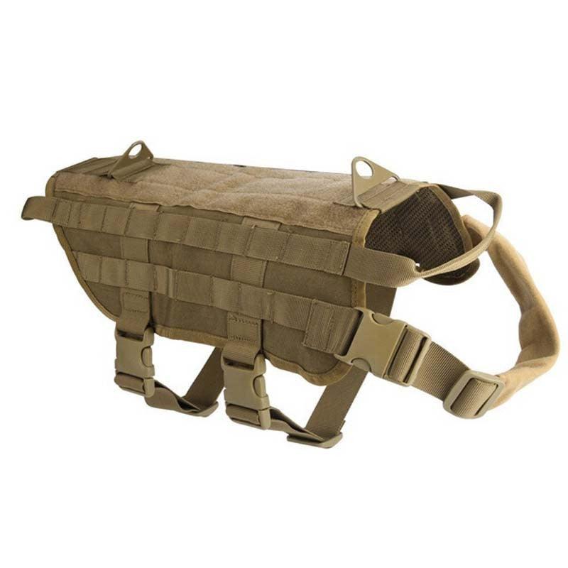Tactical Dog Harness & Training Vest – Military Nylon, 4 Colors, Sizes XS–XL
