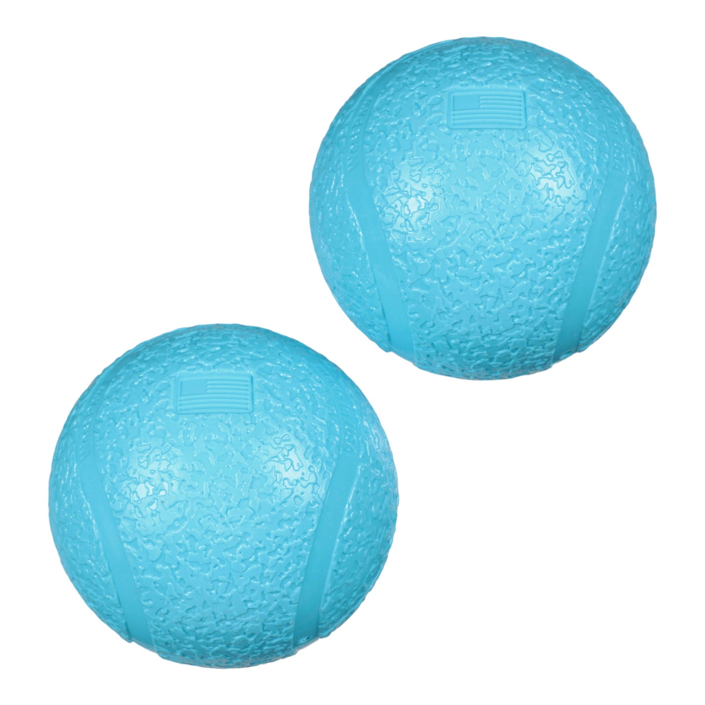 West Paw Boundr Dog Ball – Aqua | 2-Pack for Tough Chewers & Fetch