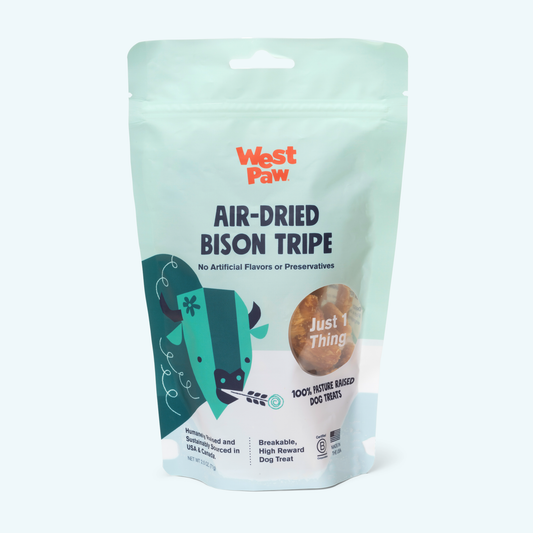 West Paw Bison Tripe Dog Treats – Air-Dried & High-Protein