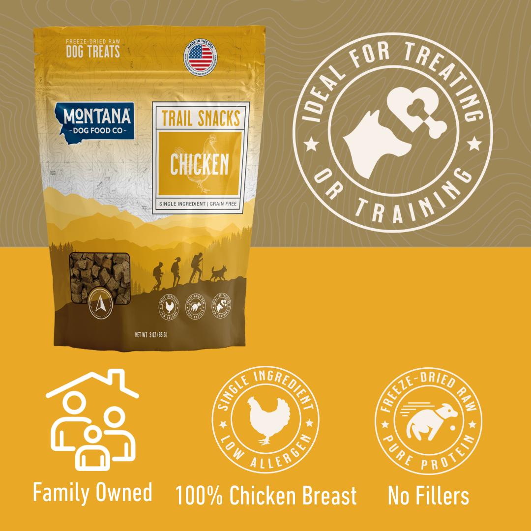 Freeze-Dried Chicken Breast Dog Treats – Raw, Single Ingredient, 3oz