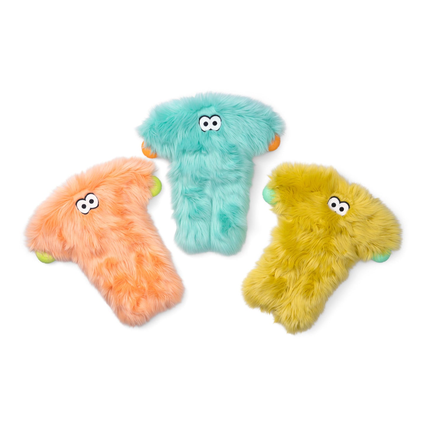 West Paw Bjorn Rowdie Dog Plush Toy – Reinforced Fabric, Chew-Tough | Eco-Friendly | 3 Colors