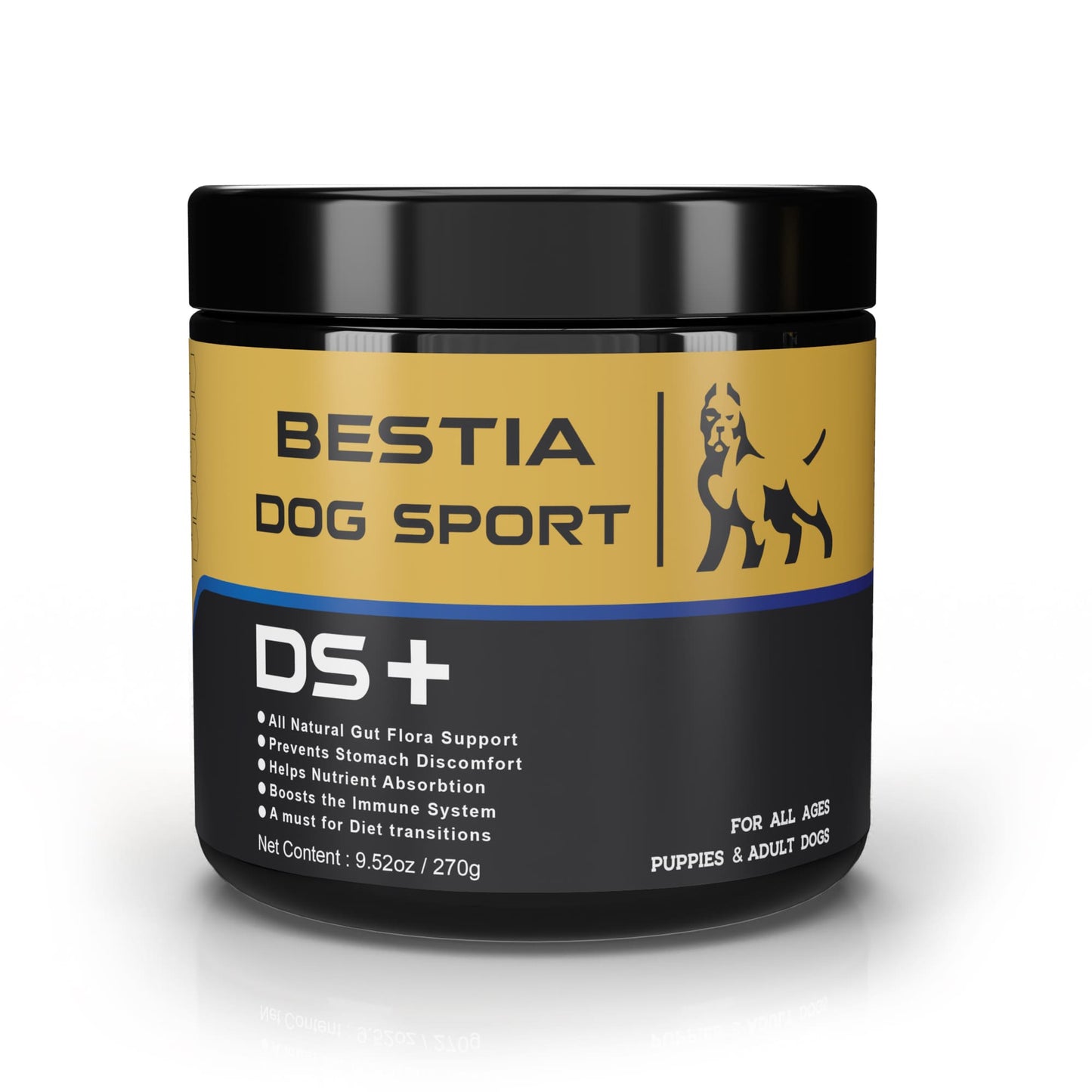 BESTIA Dog Sport DS+ Probiotic Dog Supplement – Daily Digestive & Immune Support Chews