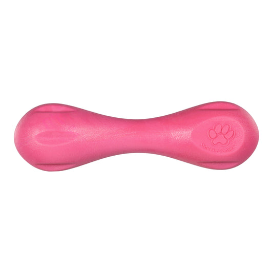 West Paw Hurley Dog Chew Toy – Geranium | Nearly Indestructible Fetch Bone