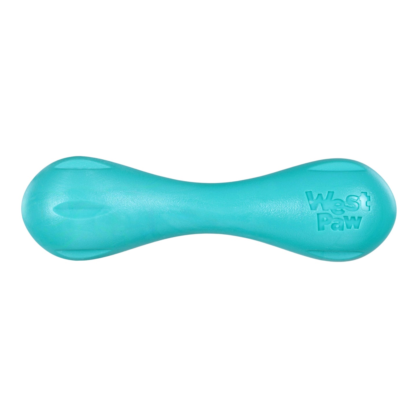 West Paw Hurley Dog Chew Toy – Teal | Nearly Indestructible Fetch Bone