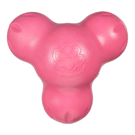 West Paw Tux Dog Treat Toy – Geranium | Toughest Treat Toy for Power Chewers