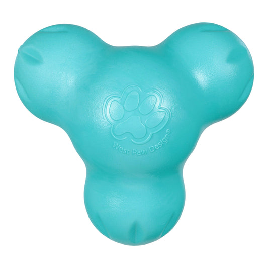 West Paw Tux Dog Treat Toy – Teal | Toughest Treat Toy for Power Chewers