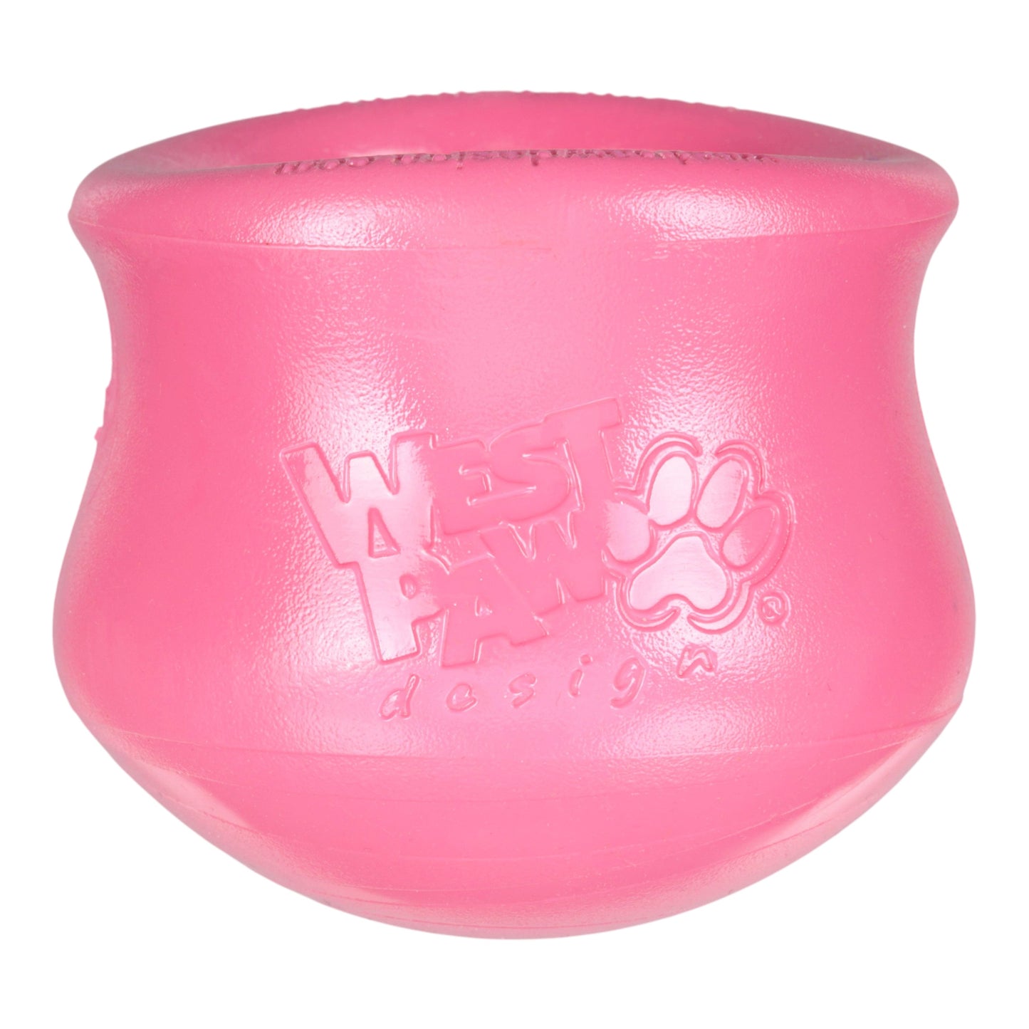West Paw Toppl Treat Toy – Geranium | Puzzle Toy for Moderate Chewers