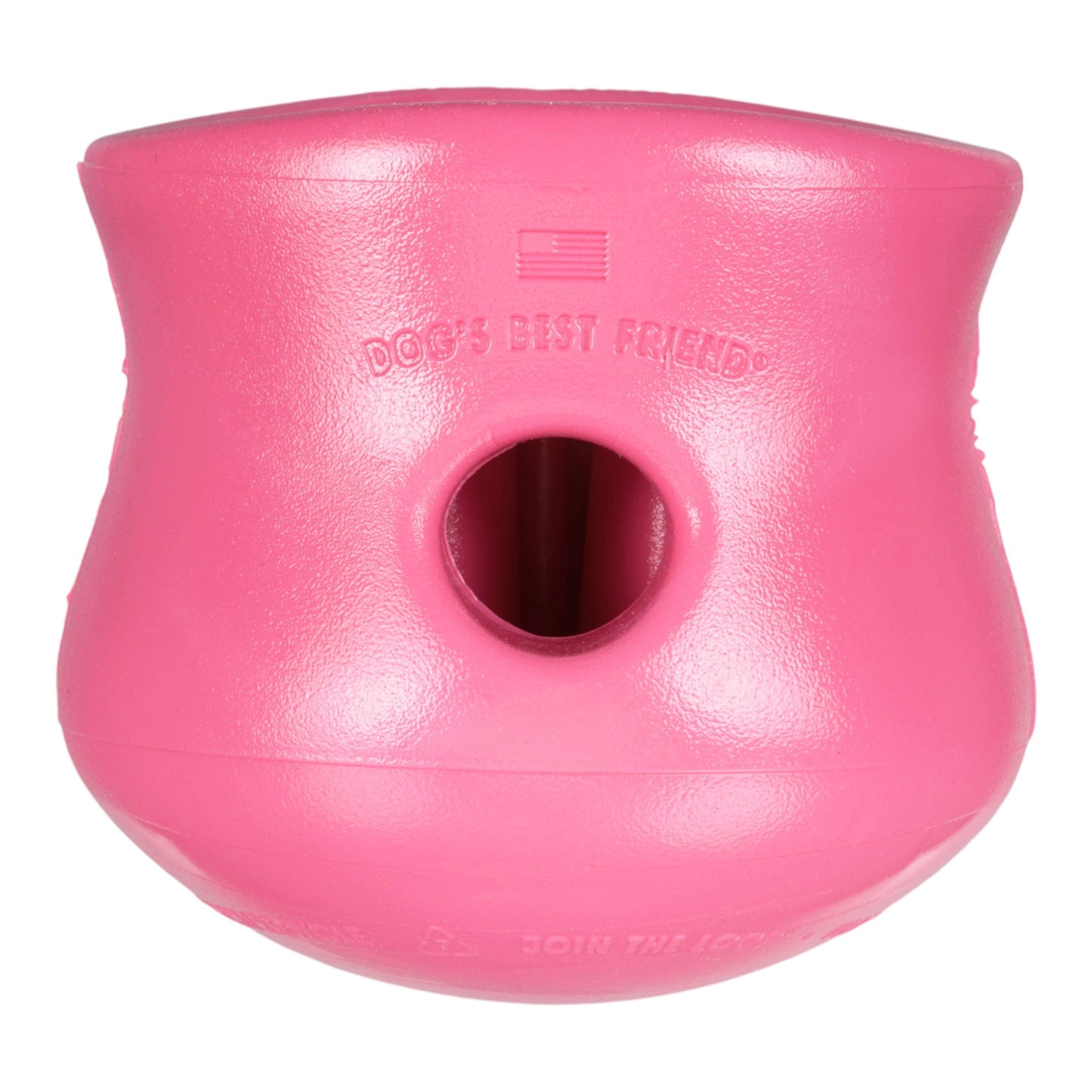 West Paw Toppl Treat Toy – Geranium | Puzzle Toy for Moderate Chewers