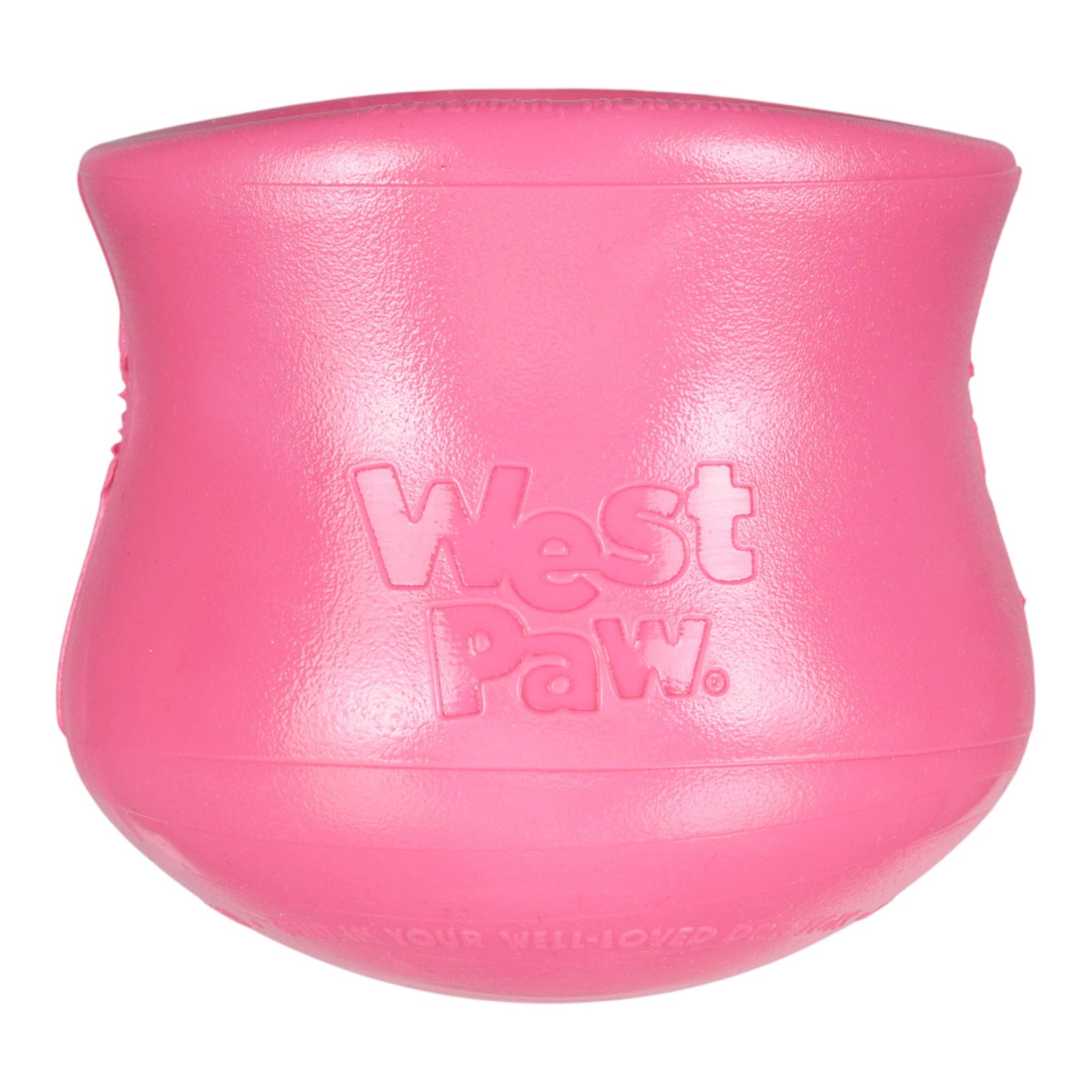 West Paw Toppl Treat Toy – Geranium | Puzzle Toy for Moderate Chewers