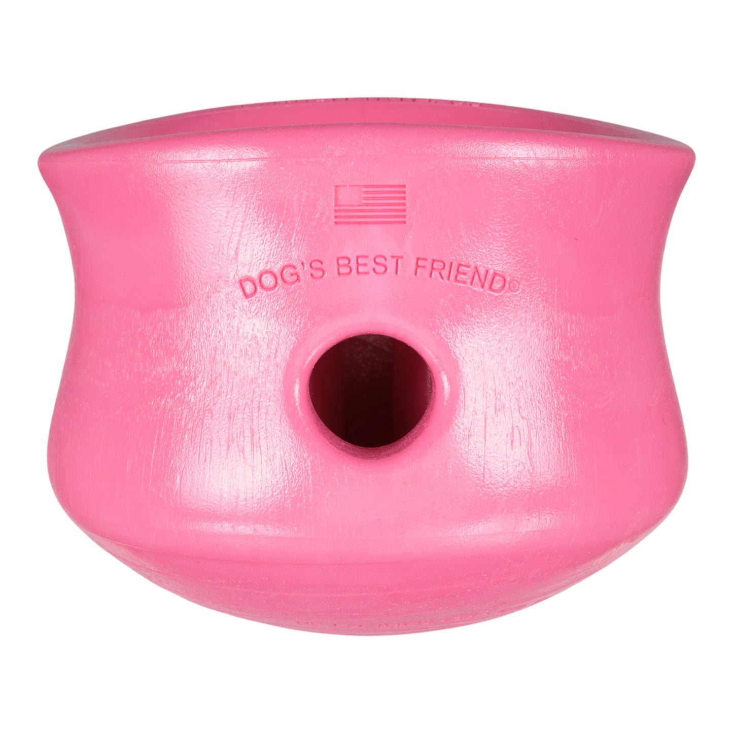 West Paw Toppl Treat Toy – Geranium | Puzzle Toy for Moderate Chewers