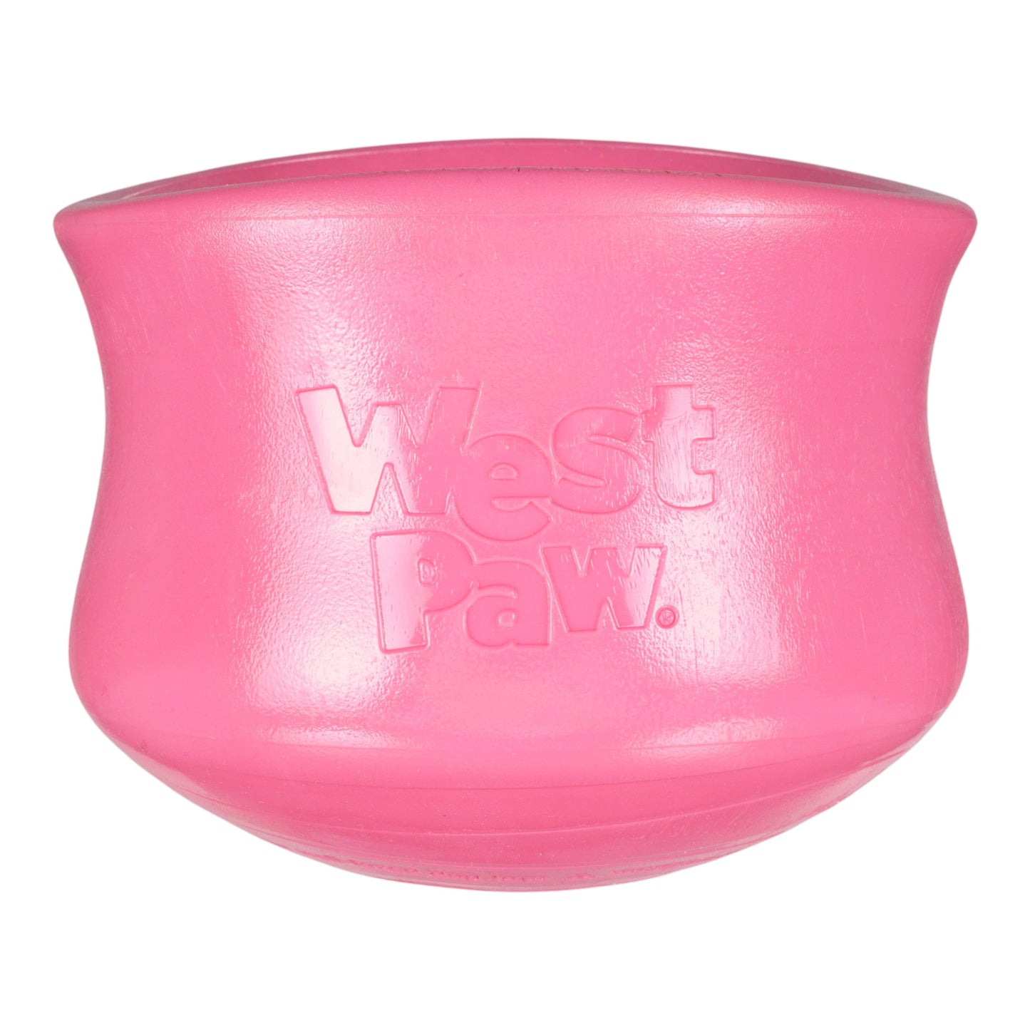 West Paw Toppl Treat Toy – Geranium | Puzzle Toy for Moderate Chewers