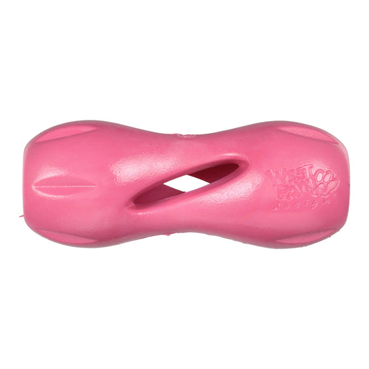 West Paw Qwizl Dog Treat Toy – Geranium | Tough Chewer Treat Holder