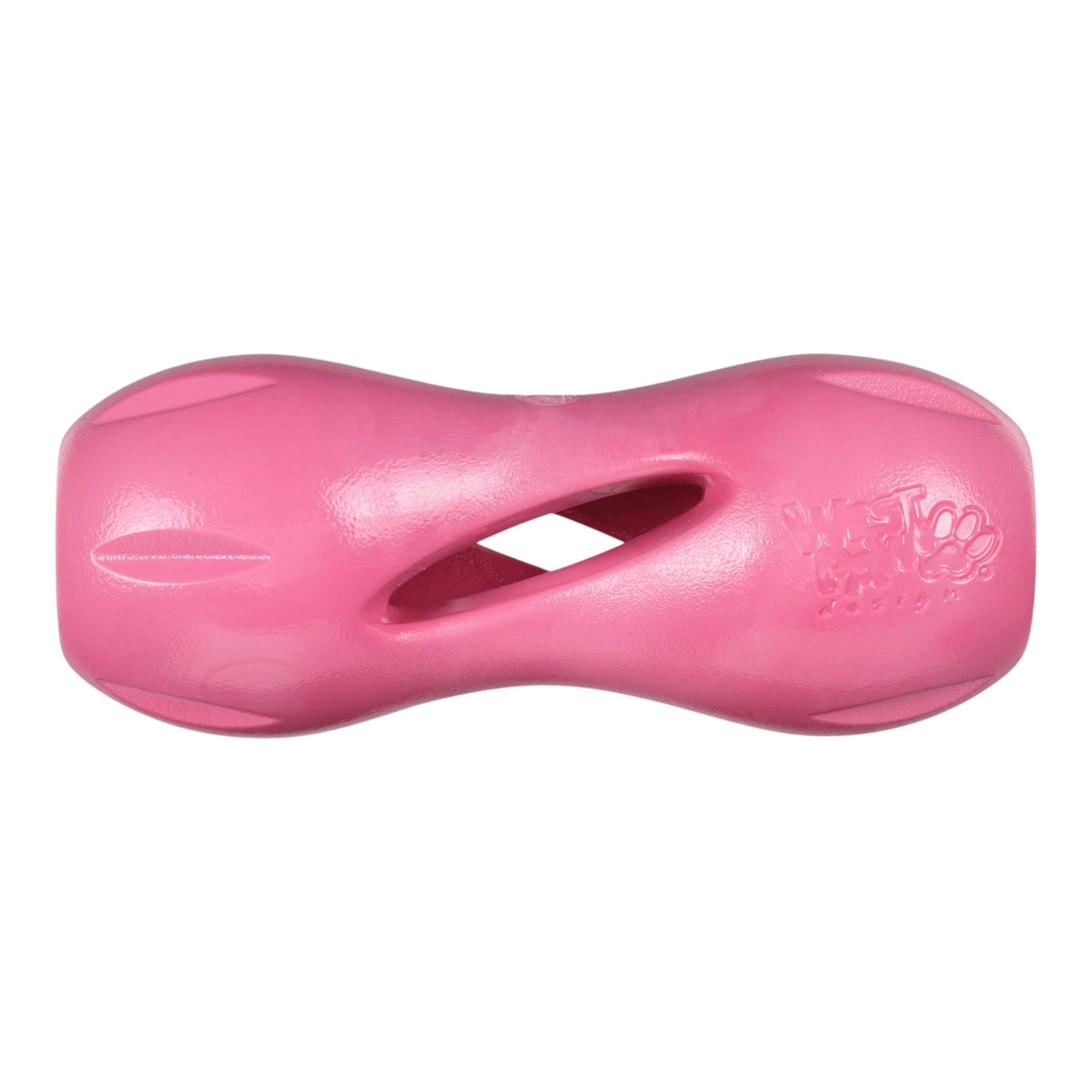 West Paw Qwizl Dog Treat Toy – Geranium | Tough Chewer Treat Holder