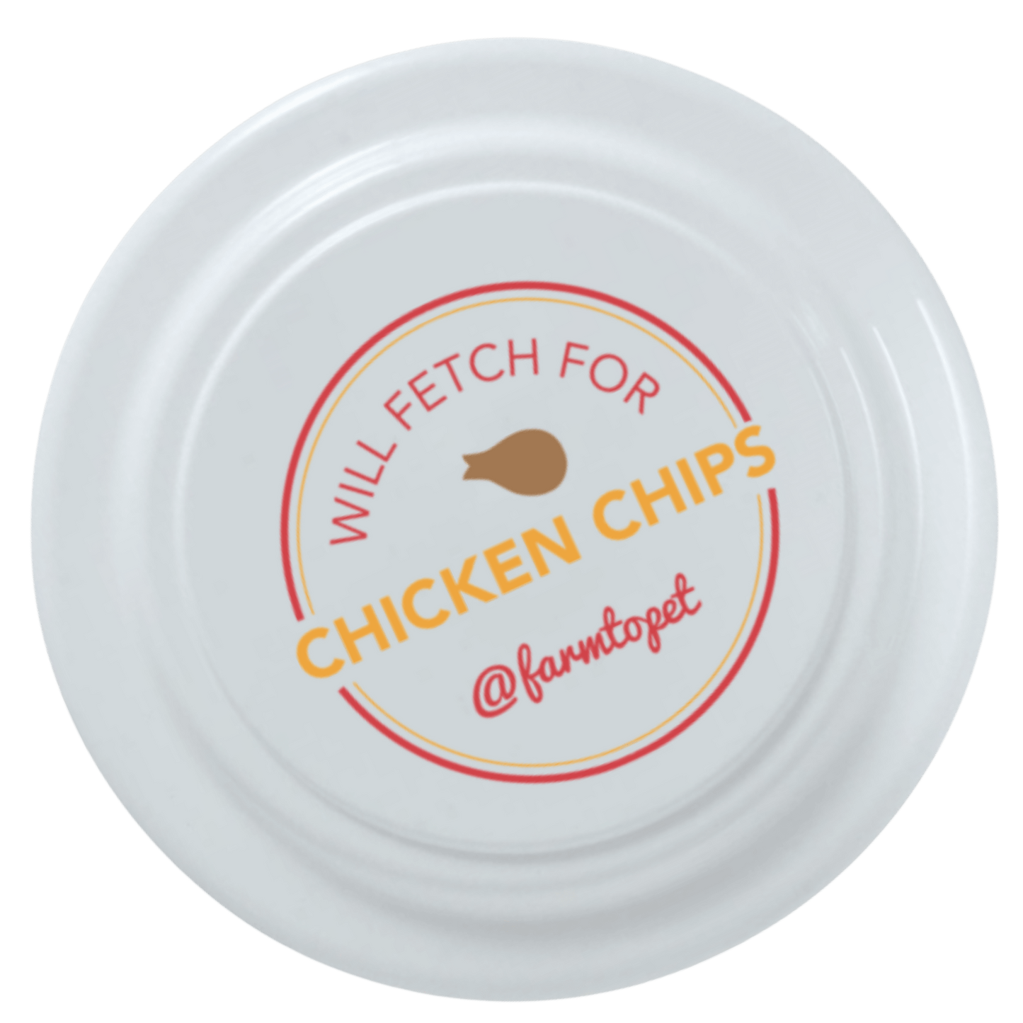 Farm to Pet Dog Frisbee – Chicken Chip-Shaped | Non-Toxic, Impact-Resistant | Made in USA