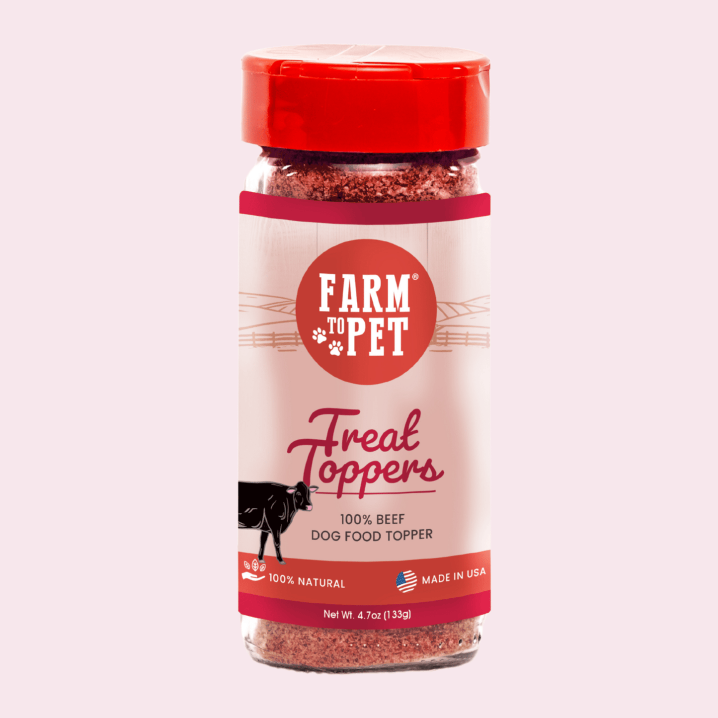 Beef Dog Food Topper – Single-Ingredient, 56% Protein | Human-Grade | Made in USA