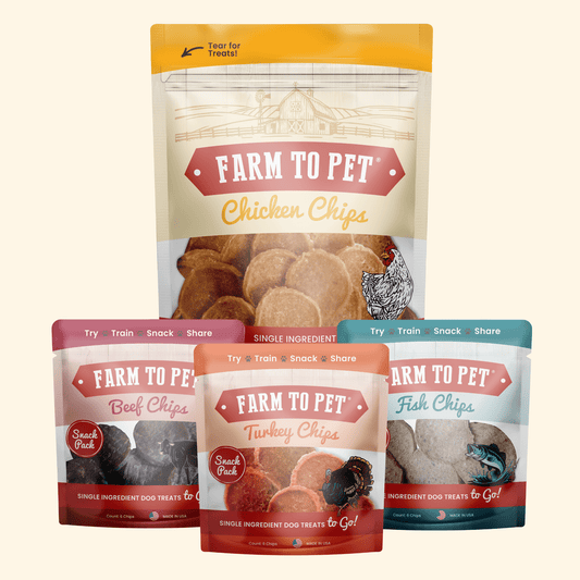 Puppy Packs – Dog Treat Starter Bundle | All 4 Flavors | Single-Ingredient | Made in USA