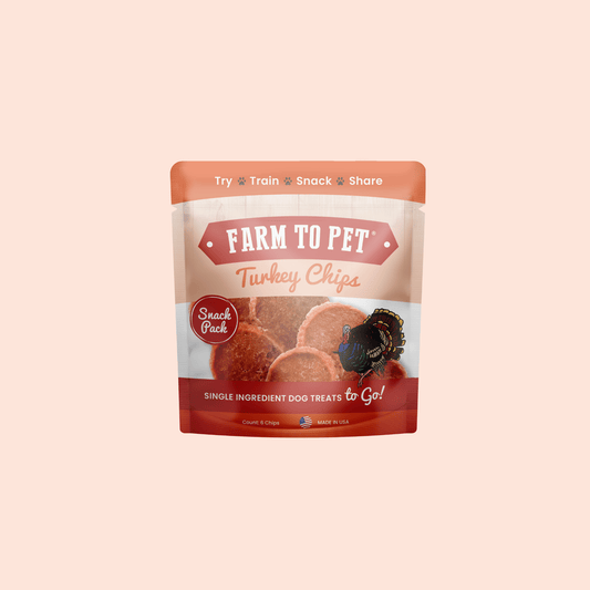 Turkey Chips Snack Packs – Single-Ingredient, Low-Allergen | Training Treats | Made in USA