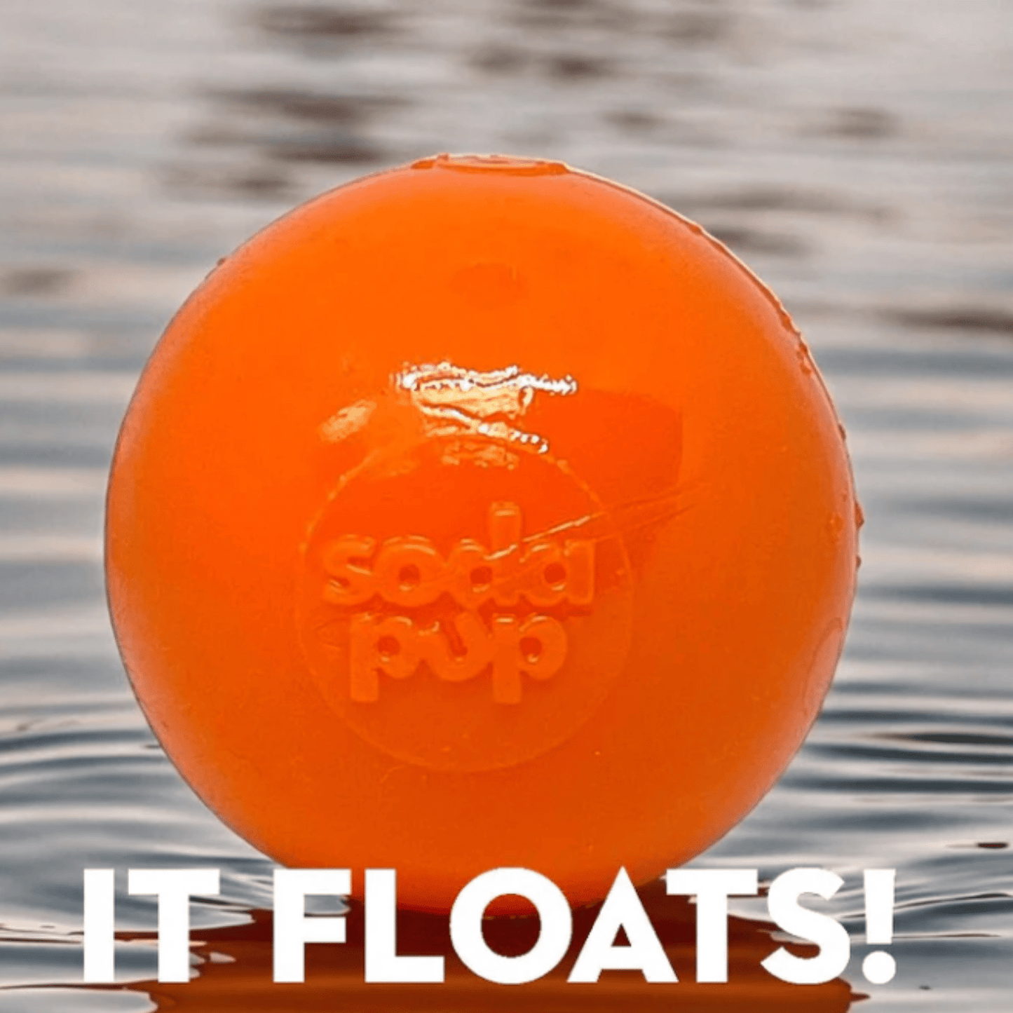 SodaPup Dog Fetch Balls – Floating, Glow-in-Dark & Bounce | Durable | Made in USA