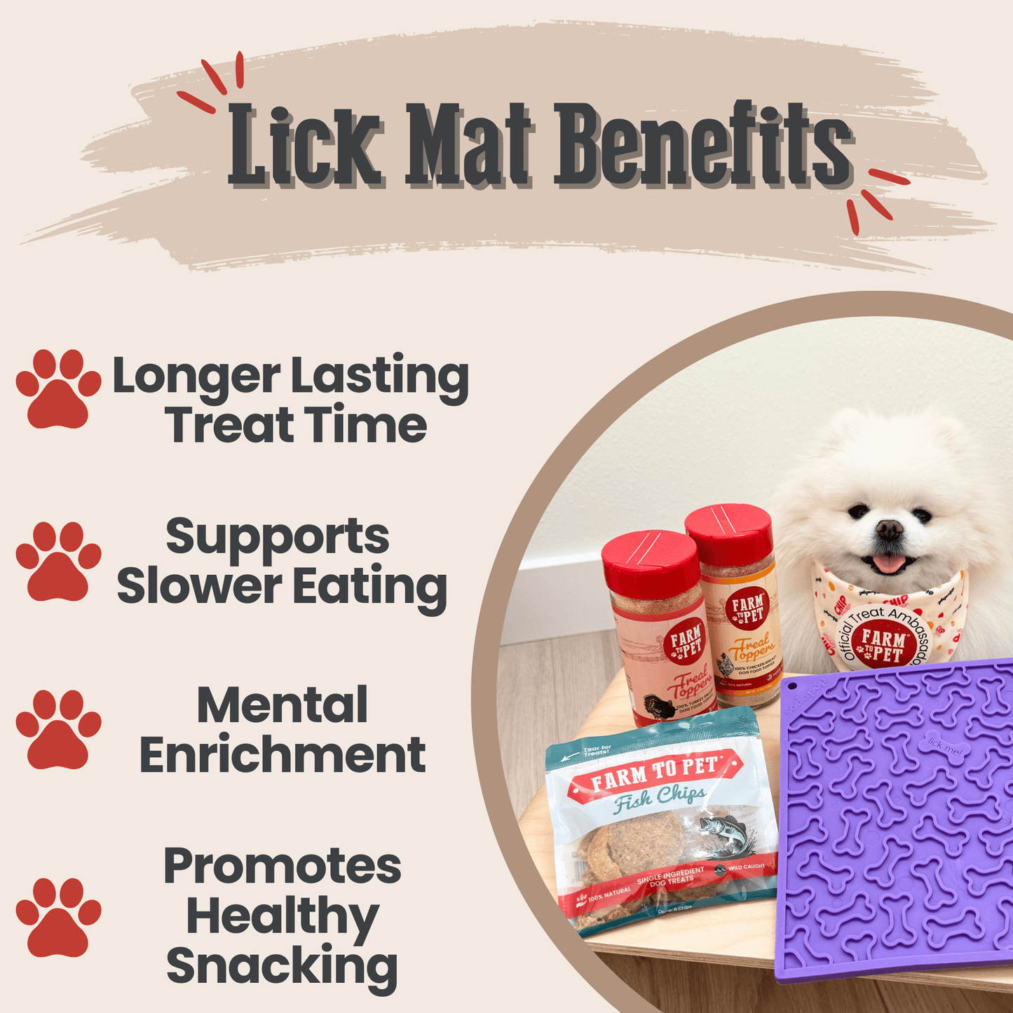 SodaPup Dog Lick Mats – Calming Enrichment Feeder | BPA-Free | Made in USA | 4 Styles