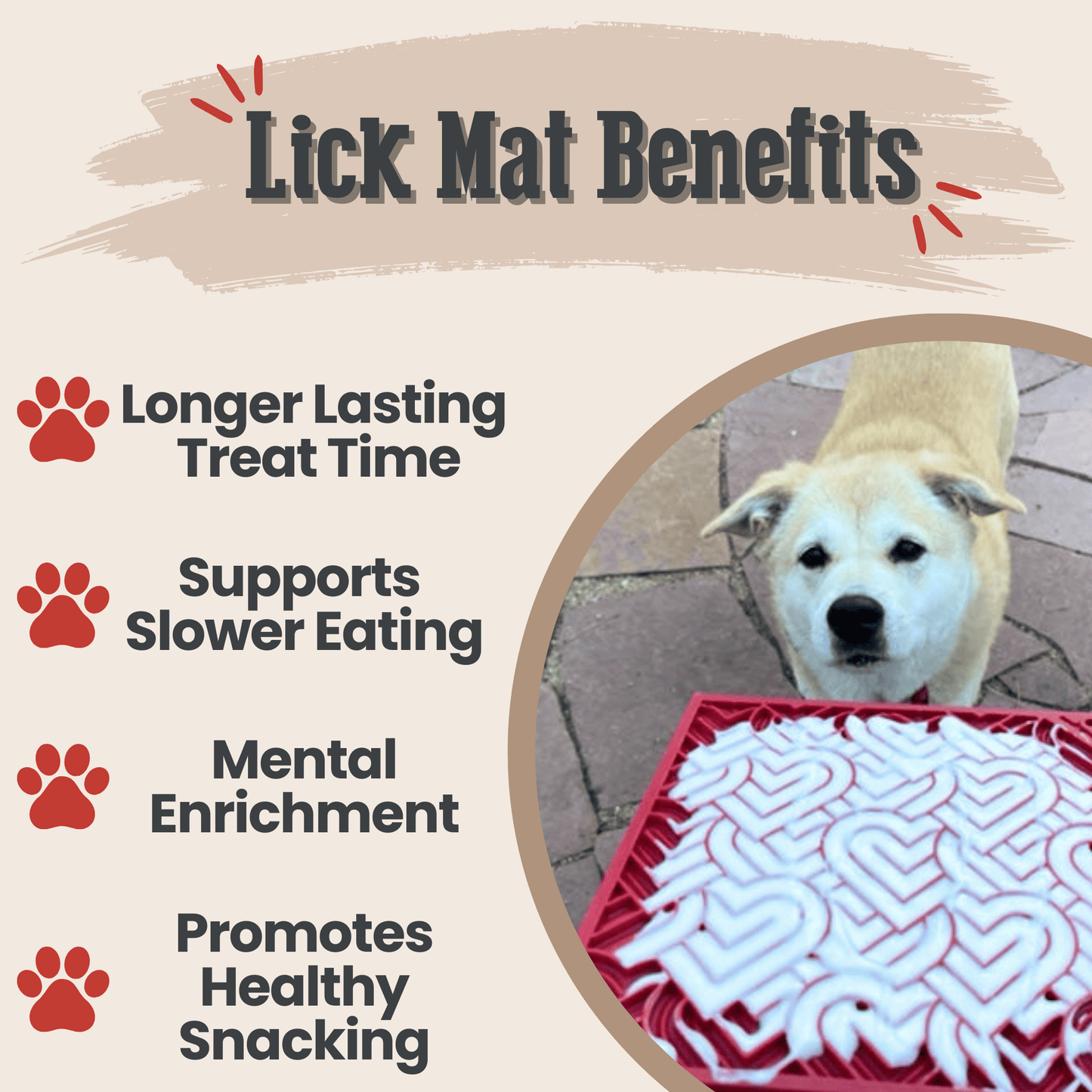 SodaPup Dog Lick Mats – Calming Enrichment Feeder | BPA-Free | Made in USA | 4 Styles