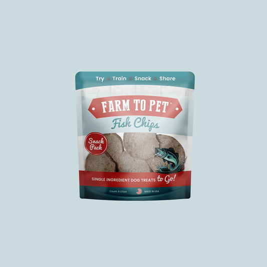 Fish Chips Snack Packs – Single-Ingredient Walleye Dog Treats | Training & Travel