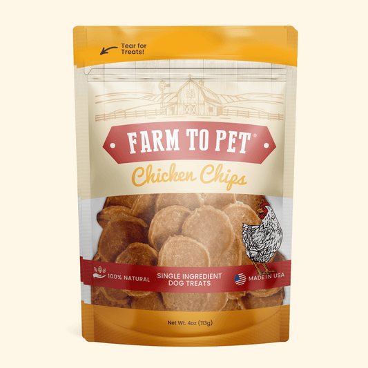Chicken Chips for Dogs – Single-Ingredient, 80% Protein | Human-Grade | Made in USA