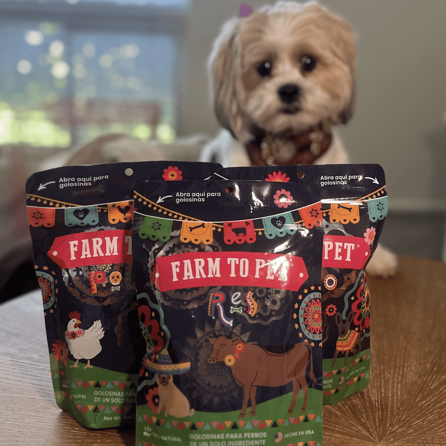 Fiesta Pack – Dog Treat Variety Bundle | Chicken, Turkey & Beef Protein Chips