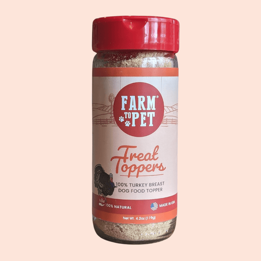 Turkey Dog Food Topper – Single-Ingredient, 85% Protein | Human-Grade | Made in USA