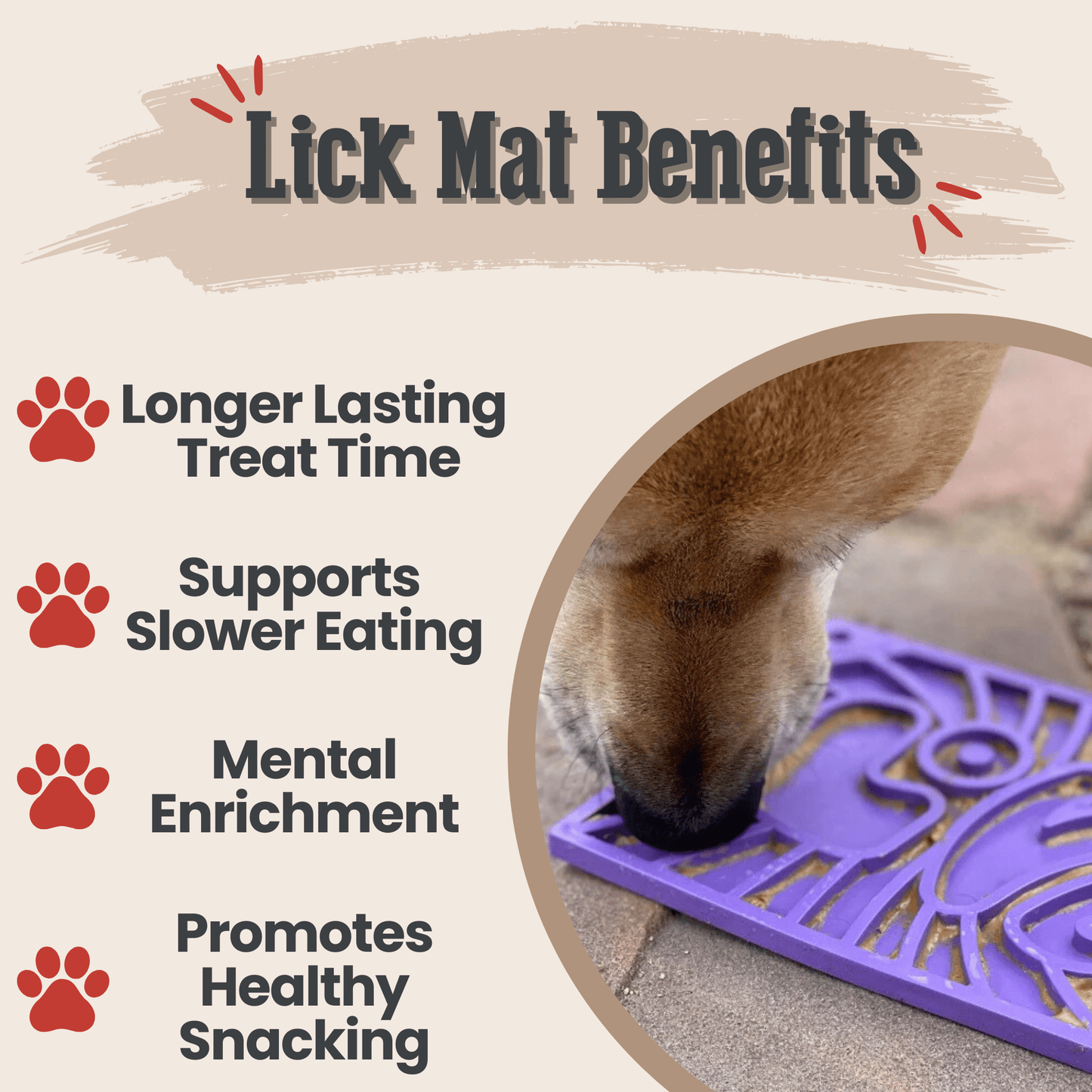 SodaPup Lick Mats for Cats & Small Dogs – Calming Enrichment | BPA-Free | Made in USA | 4 Styles