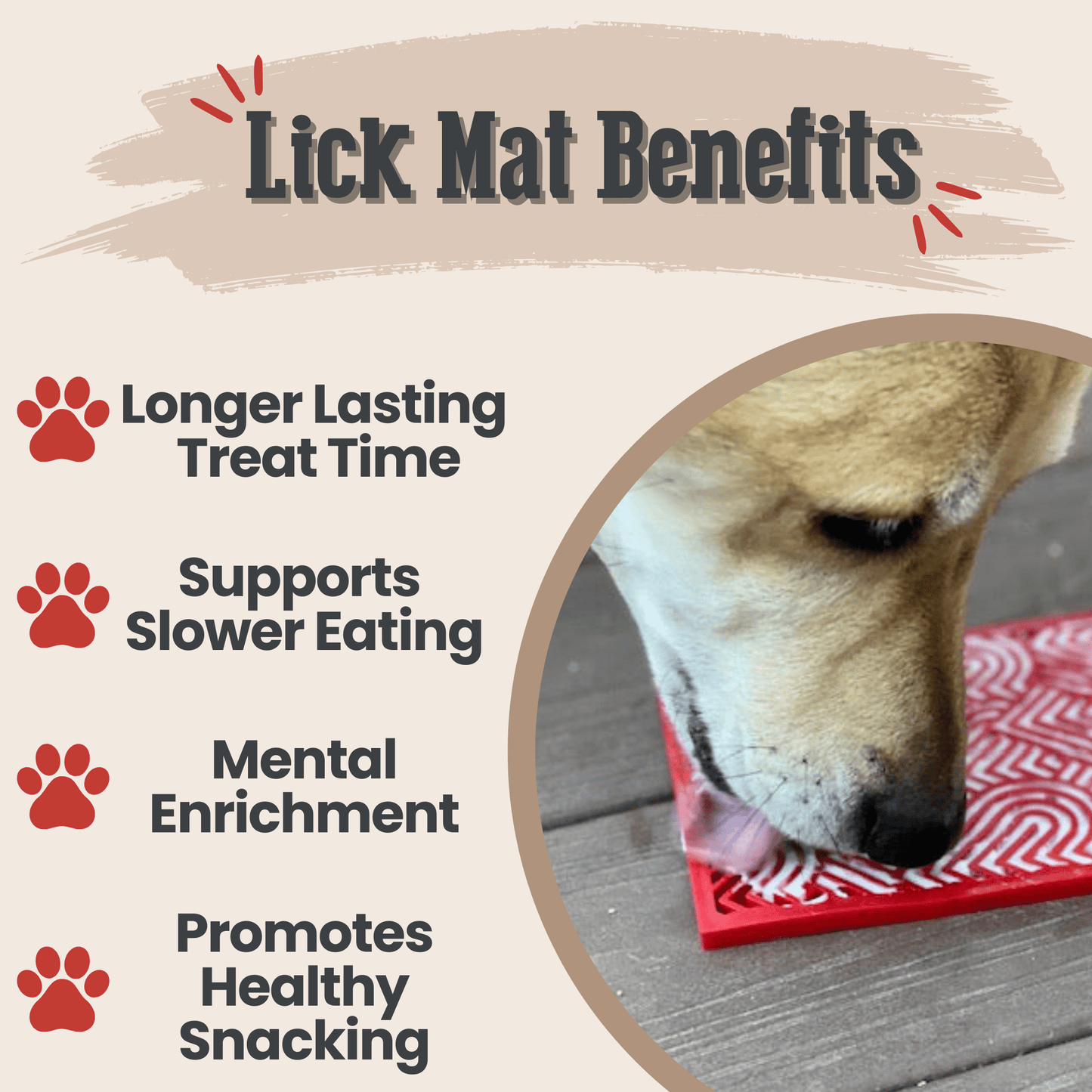 SodaPup Lick Mats for Cats & Small Dogs – Calming Enrichment | BPA-Free | Made in USA | 4 Styles