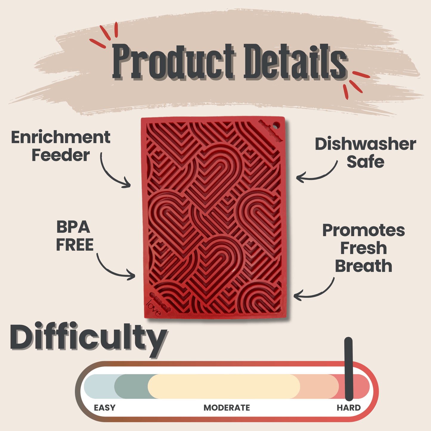 SodaPup Lick Mats for Cats & Small Dogs – Calming Enrichment | BPA-Free | Made in USA | 4 Styles