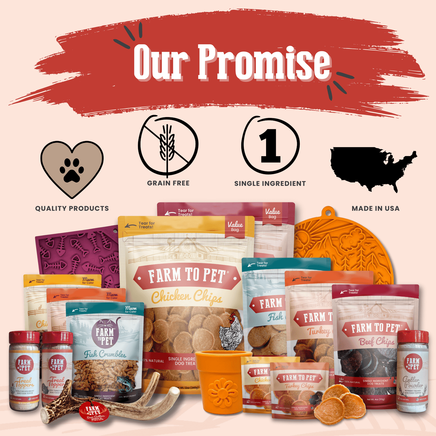 Turkey Chips Snack Packs – Single-Ingredient, Low-Allergen | Training Treats | Made in USA