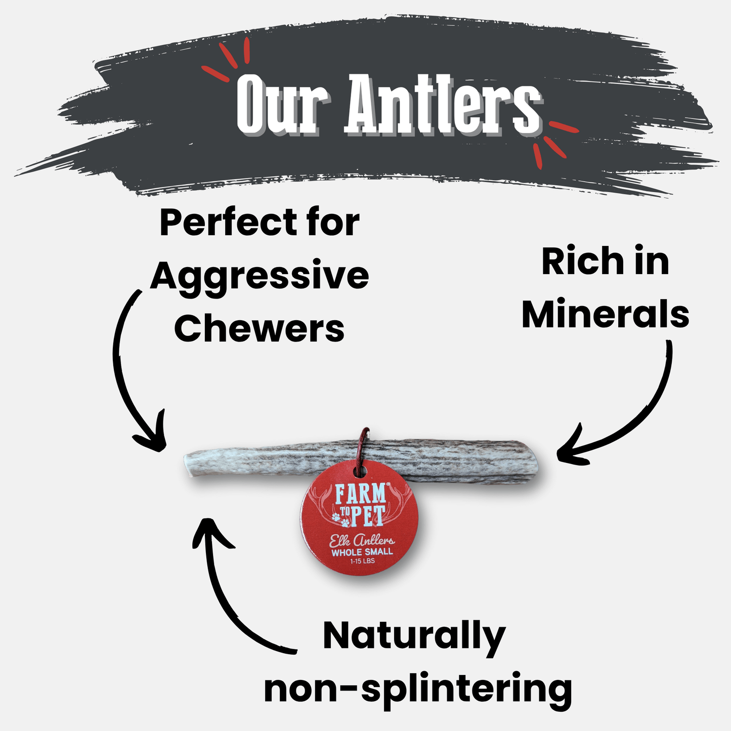 Elk Antler Dog Chews – Whole & Split | Splinter-Resistant, Non-Allergenic | Wild-Harvested Wyoming