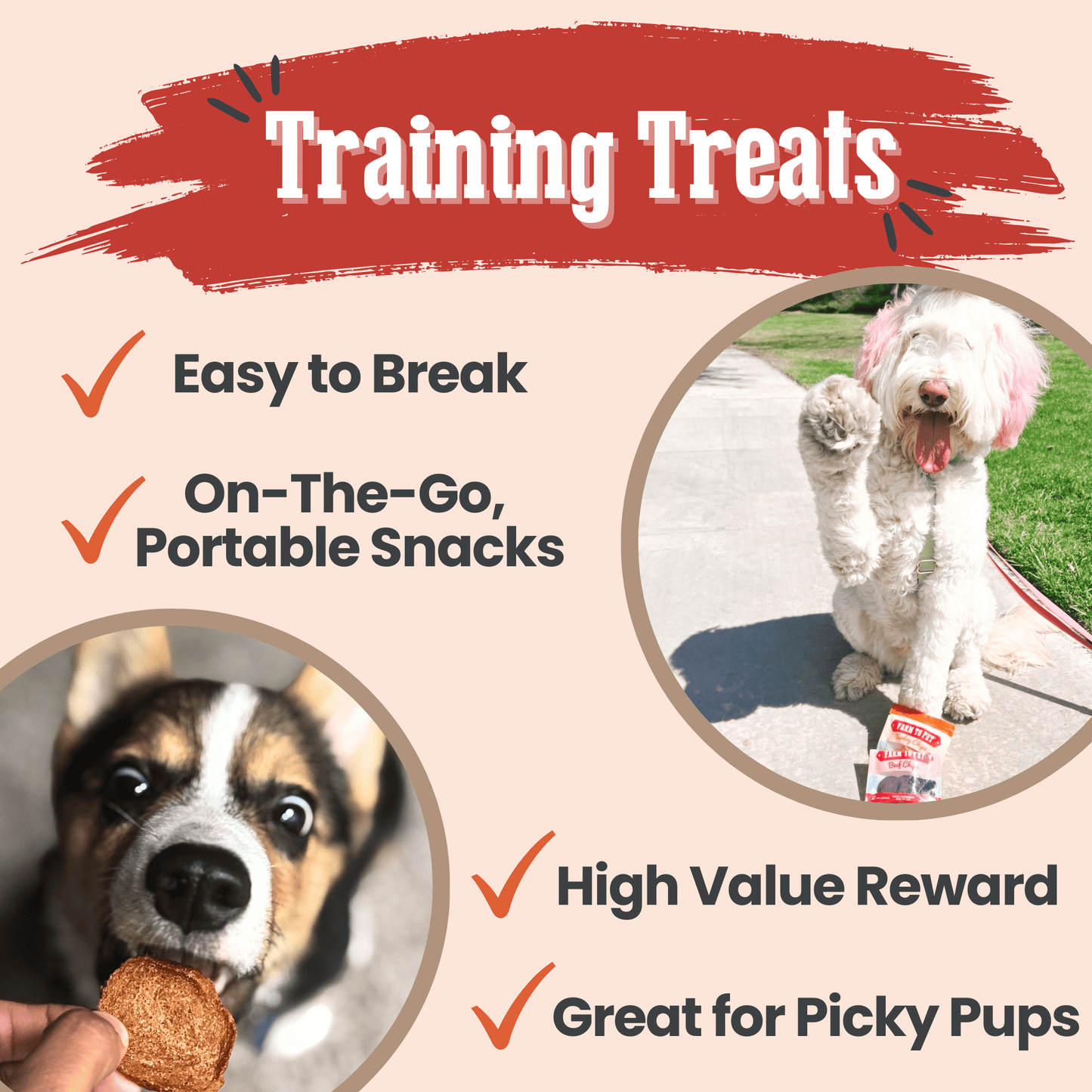Puppy Packs – Dog Treat Starter Bundle | All 4 Flavors | Single-Ingredient | Made in USA