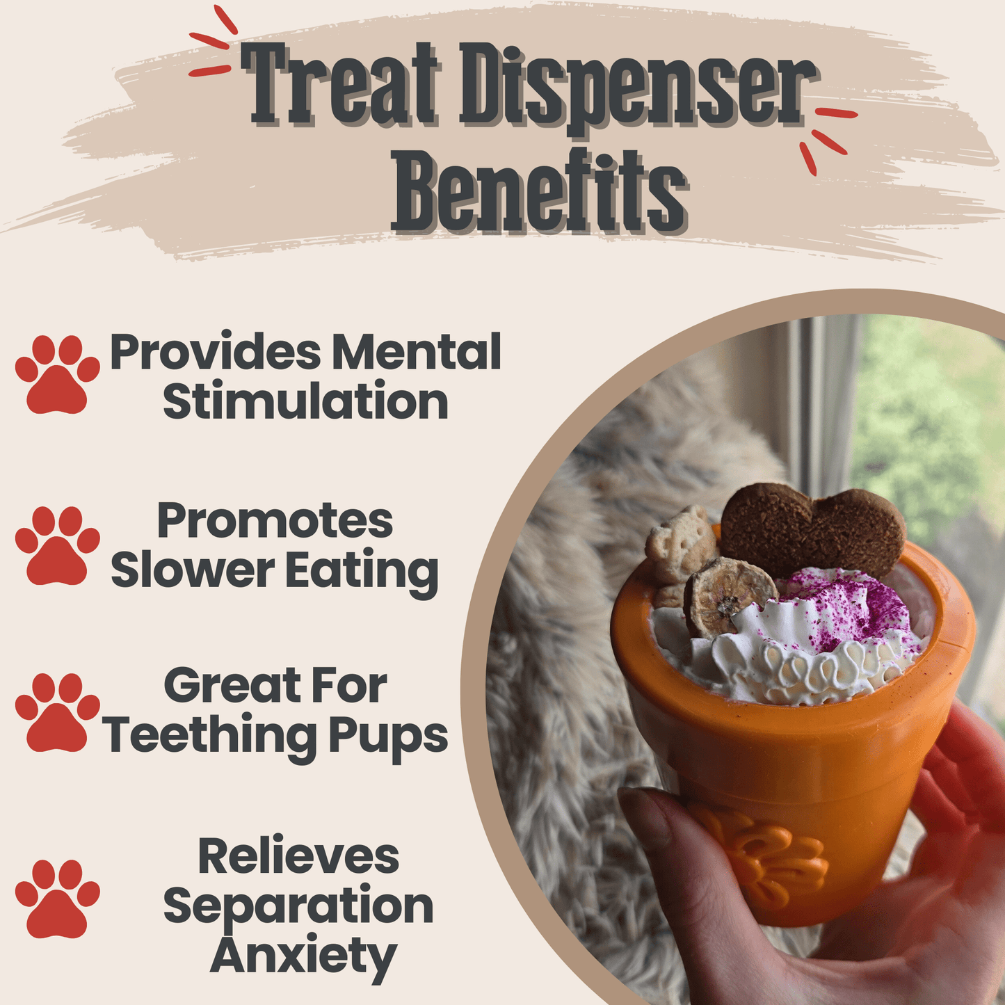 SodaPup Dog Treat Dispensers – Enrichment Feeder | Dishwasher Safe | Made in USA | 6 Styles